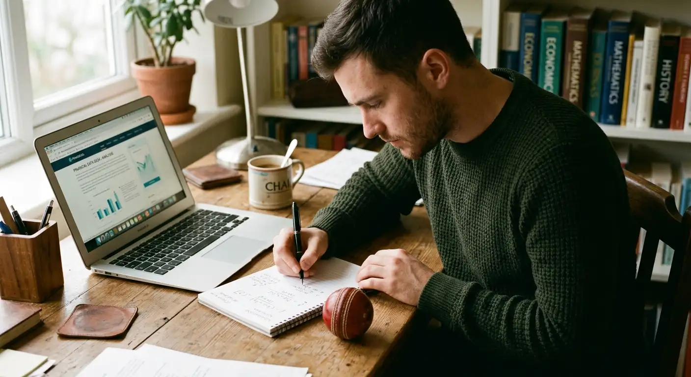 Punter working out the true value of a cricket free bet offer on paper
