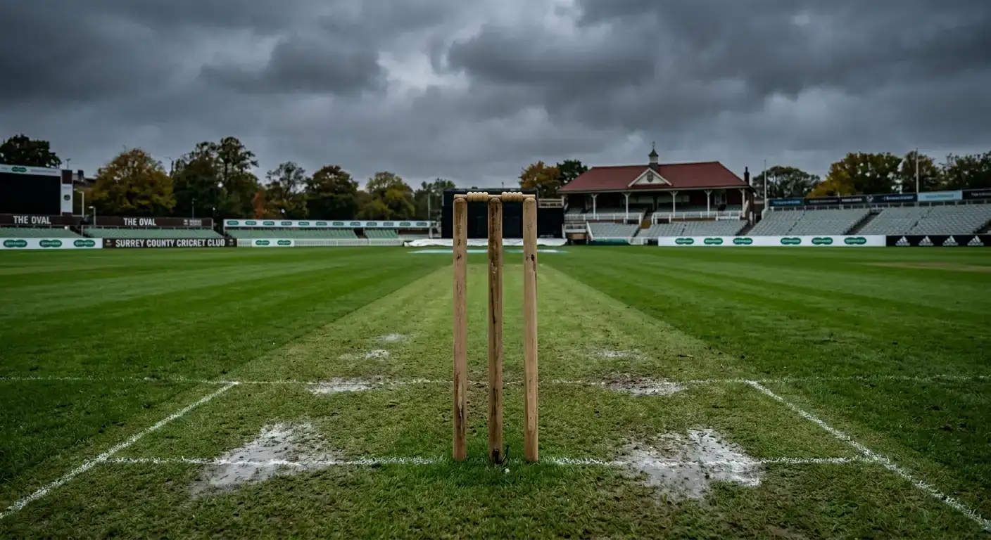 A green seaming pitch that favours wicket-taking conditions