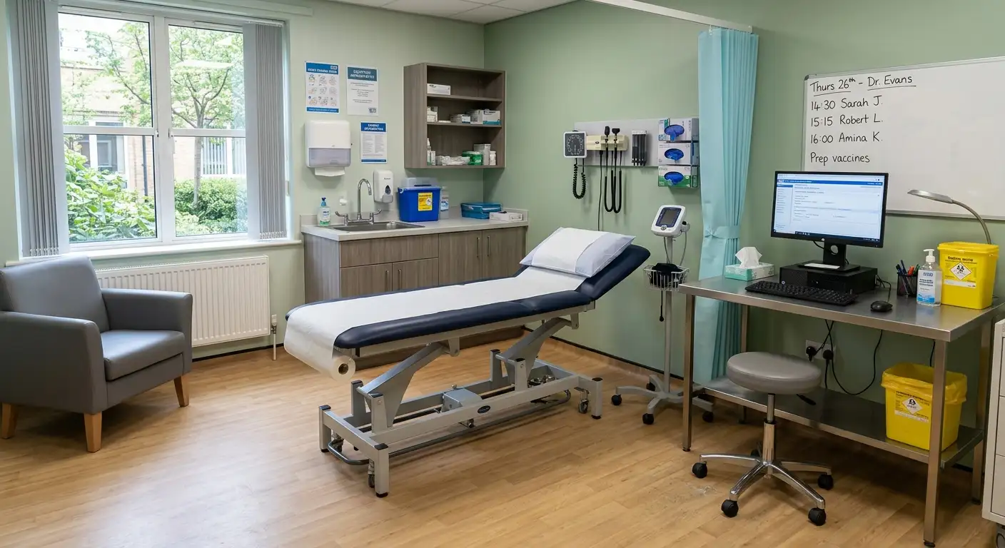 A calm NHS treatment room funded by the gambling levy
