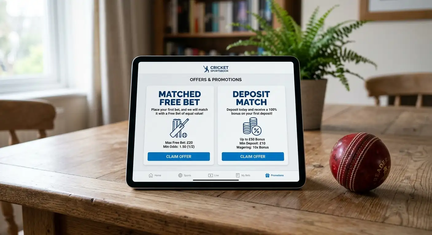 Side-by-side comparison of a matched free bet and a deposit match offer