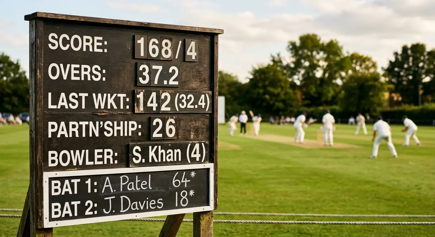Scoreboard tracking runs across a defined block of overs for session betting